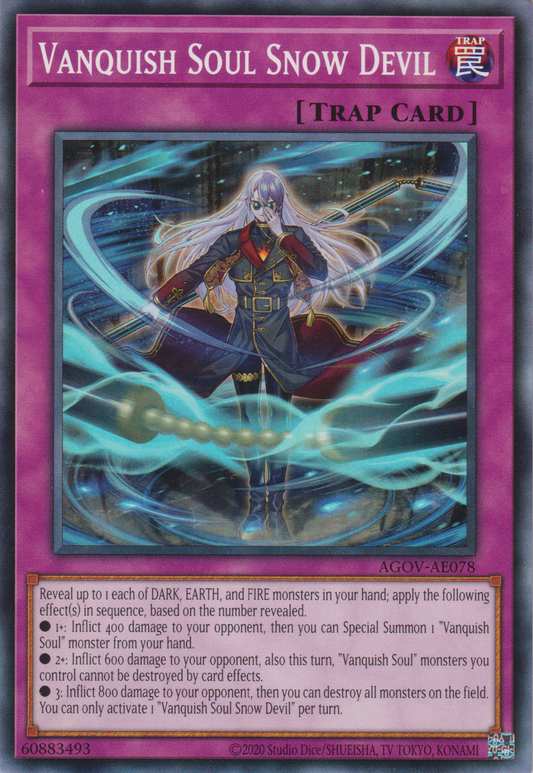 [遊戲王亞英版] 征服之魂 裏螺旋流雪風 / VS 裏螺旋流雪風 / Vanquish Soul Snow Devil-Trading Card Game-TCG-Oztet Amigo