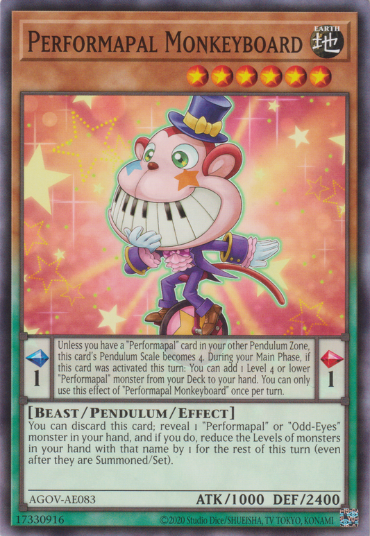 [遊戲王亞英版] 娛樂夥伴 琴鍵猴 / EMモンキーボード / Performapal Monkeyboard-Trading Card Game-TCG-Oztet Amigo