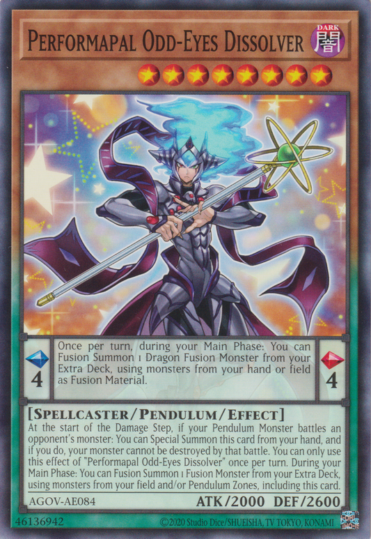 [遊戲王亞英版] EM異色眼融變者 / EMオッドアイズ·ディゾルヴァー / Performapal Odd-Eyes Dissolver-Trading Card Game-TCG-Oztet Amigo
