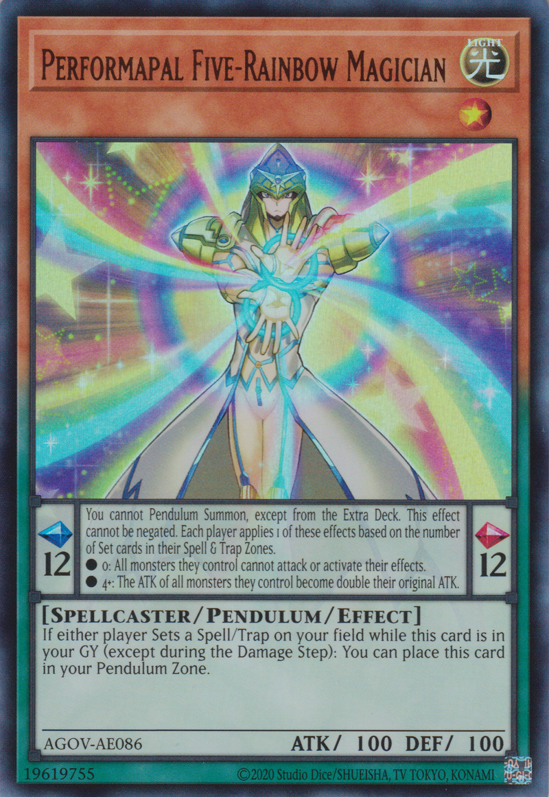 [遊戲王亞英版] EM五虹的魔術師 / EM五虹の魔術師 / Performapal Five-Rainbow Magician-Trading Card Game-TCG-Oztet Amigo