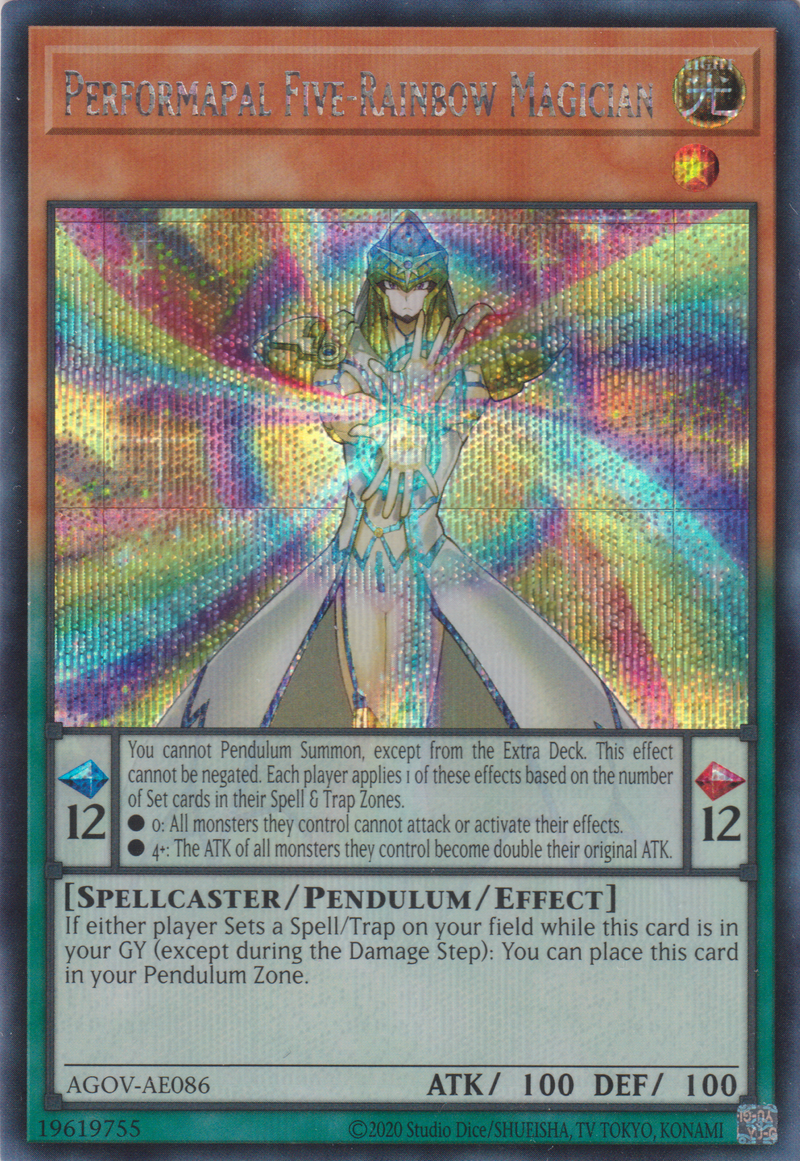 [遊戲王亞英版] EM五虹的魔術師 / EM五虹の魔術師 / Performapal Five-Rainbow Magician-Trading Card Game-TCG-Oztet Amigo