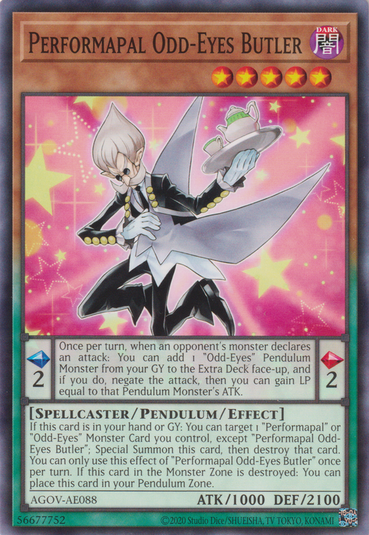 [遊戲王亞英版] EM 異色眼管家 / EMオッドアイズ·バトラー / Performapal Odd-Eyes Butler-Trading Card Game-TCG-Oztet Amigo