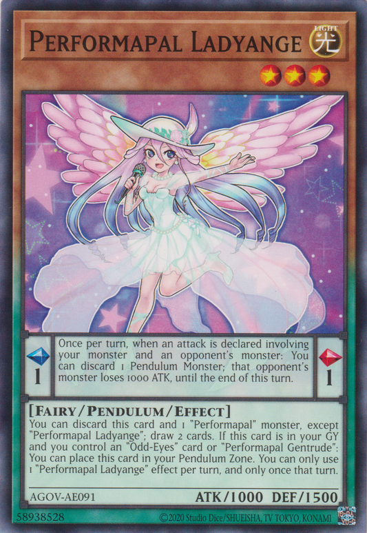 [遊戲王亞英版] EM天使小姐 / EMレディアンジュ/ Performapal Ladyange-Trading Card Game-TCG-Oztet Amigo