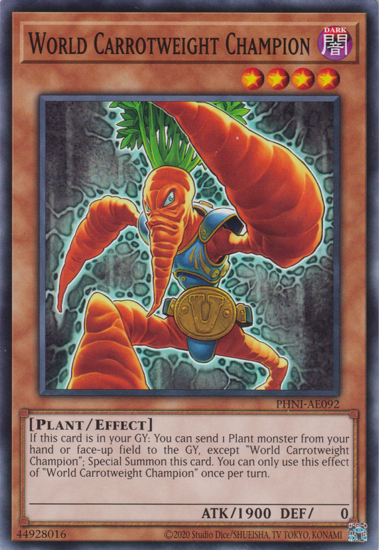 [遊戲王亞英版] 胡蘿蔔人 / にん人 / World Carrotweight Champion-Trading Card Game-TCG-Oztet Amigo