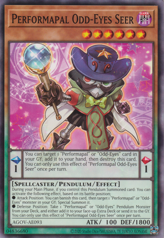 [遊戲王亞英版] EM 異色眼牧師 / EMオッドアイズ·プリースト / Performapal Odd-Eyes Seer-Trading Card Game-TCG-Oztet Amigo