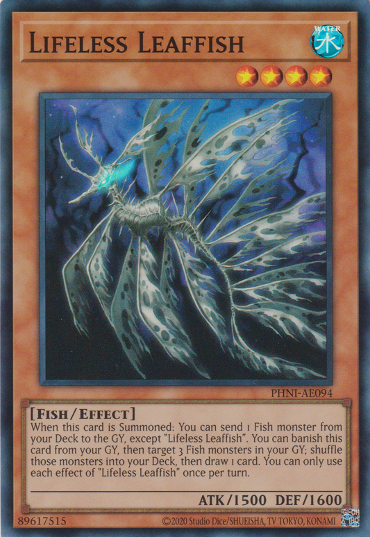 [遊戲王亞英版] 搖海魚 枯葉 / 揺海魚デッドリーフ / Lifeless Leaffish-Trading Card Game-TCG-Oztet Amigo