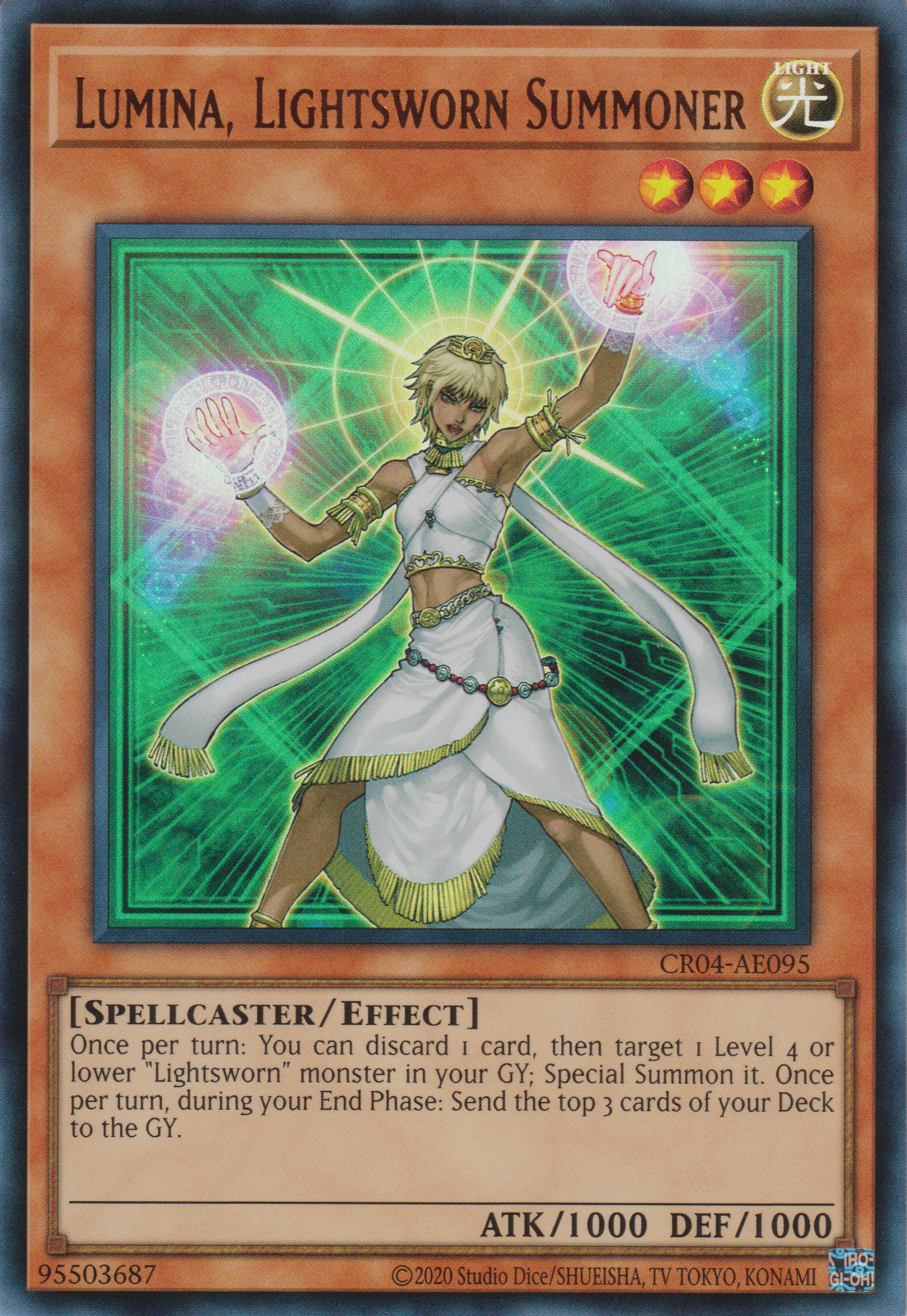 [遊戲王亞英版] 光道召喚師 露米娜絲 / ライトロード・サモナー ルミナス / LUMINA, LIGHTSWORN SUMMONER-Trading Card Game-TCG-Oztet Amigo