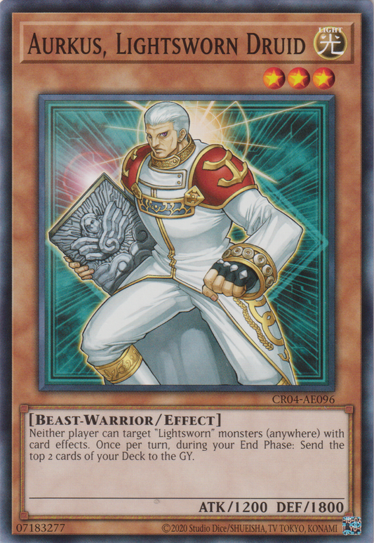 [遊戲王亞英版] 光道德魯伊 奧庫斯 / ライトロード・ドルイド オルクス / Aurkus, Lightsworn Druid-Trading Card Game-TCG-Oztet Amigo