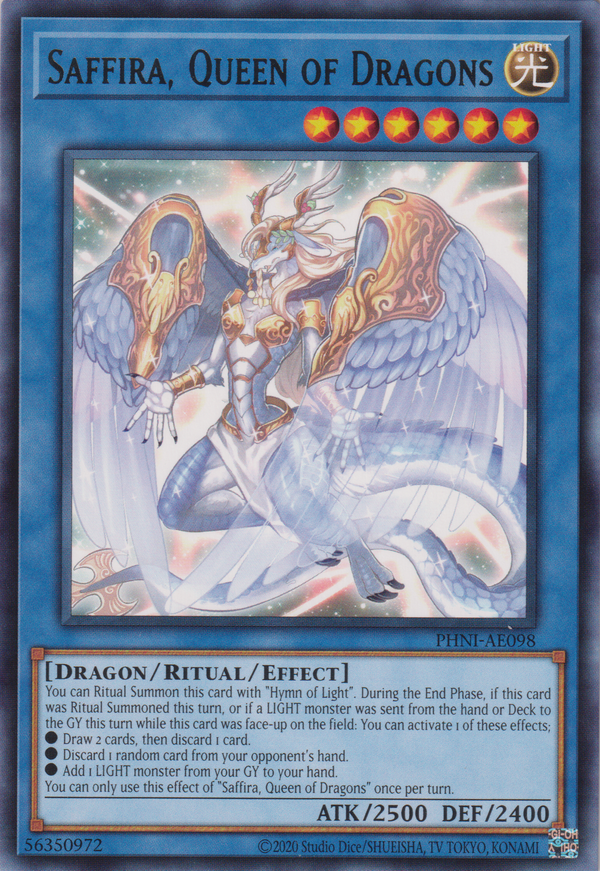 [遊戲王亞英版] 龍姬神莎菲拉 / 竜姫神サフィラ / Saffira, Queen of Dragons-Trading Card Game-TCG-Oztet Amigo