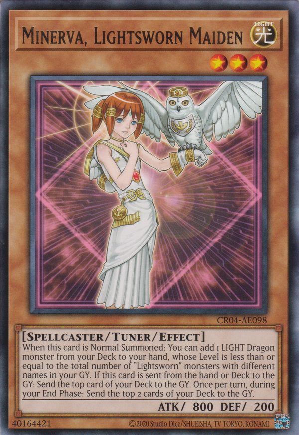 [遊戲王亞英版] 光道少女 密涅瓦 / ライトロード·メイデン ミネルバ / Minerva, Lightsworn Maiden-Trading Card Game-TCG-Oztet Amigo