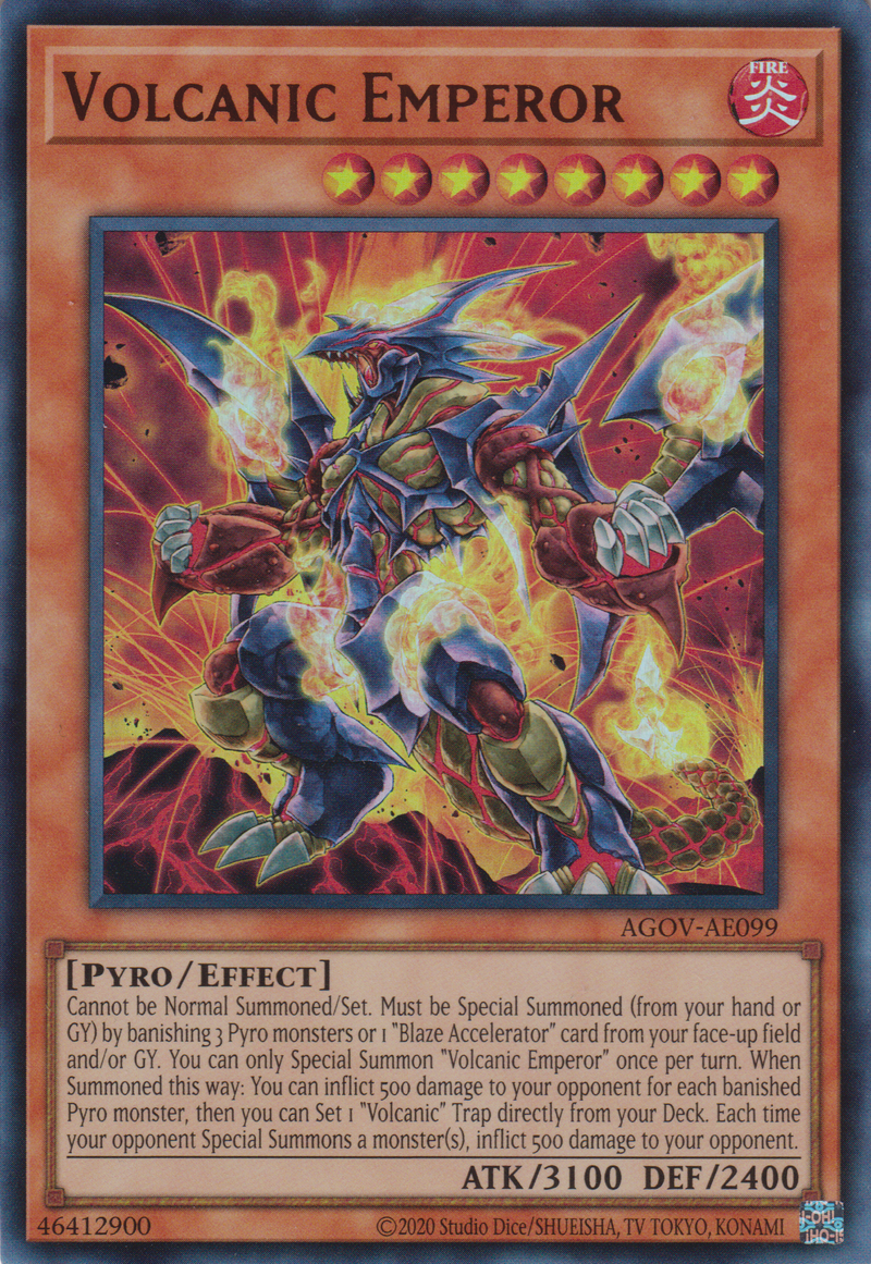 [遊戲王亞英版] 火山皇帝 / ヴォルカニック・エンペラー / Volcanic Emperor-Trading Card Game-TCG-Oztet Amigo