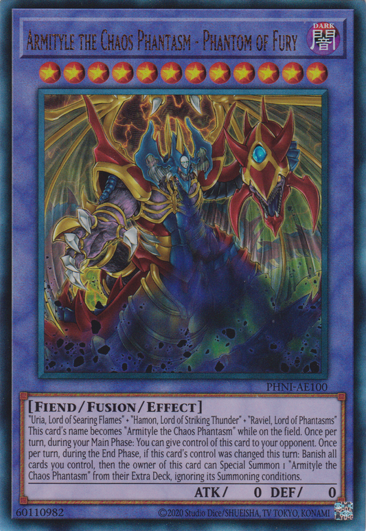 [遊戲王亞英版] 混沌幻魔阿米戴爾 虛無幻影羅生門 / 混沌幻魔アーミタイル-虚無幻影羅生悶 / Armityle the Chaos Phantasm - Phantom of Fury-Trading Card Game-TCG-Oztet Amigo