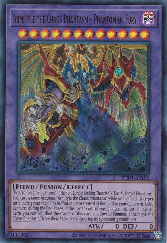 [遊戲王亞英版] 混沌幻魔阿米戴爾 虛無幻影羅生門 / 混沌幻魔アーミタイル-虚無幻影羅生悶 / Armityle the Chaos Phantasm - Phantom of Fury-Trading Card Game-TCG-Oztet Amigo