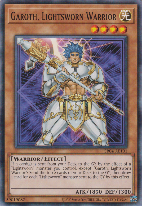 [遊戲王亞英版] 光道戰士 加洛斯 / ライトロード・ウォリアーガロス / Garoth, Lightsworn Warrior-Trading Card Game-TCG-Oztet Amigo