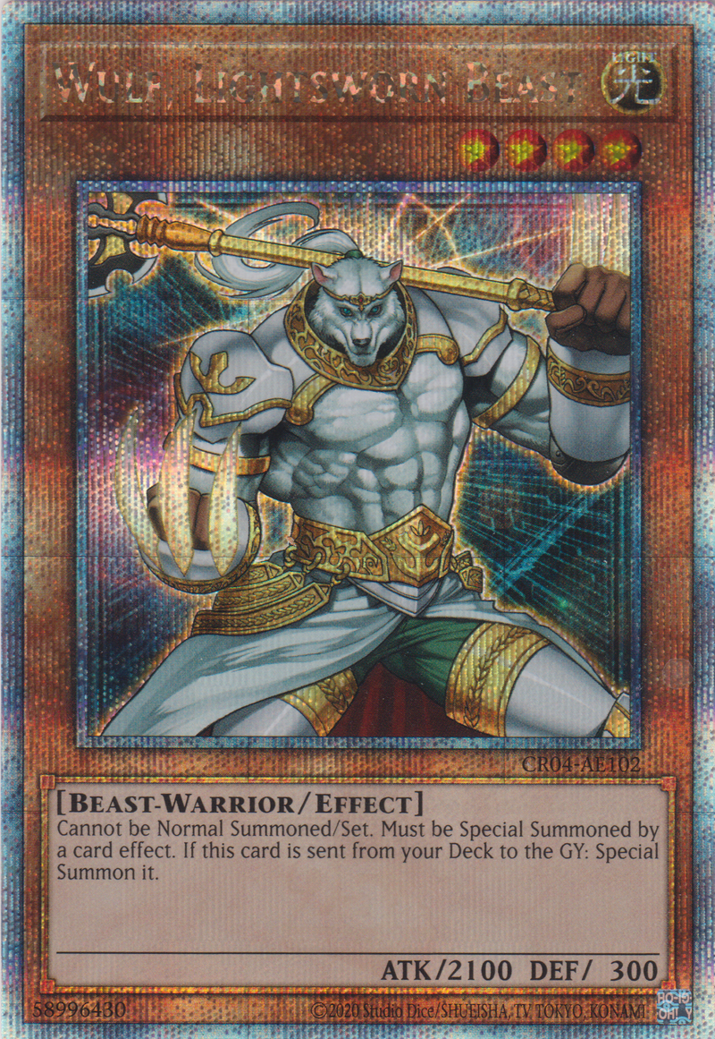 [遊戲王亞英版] 光道獸 渥爾夫 / ライトロード・ビースト ウォルフ / Wulf, Lightsworn Beast-Trading Card Game-TCG-Oztet Amigo