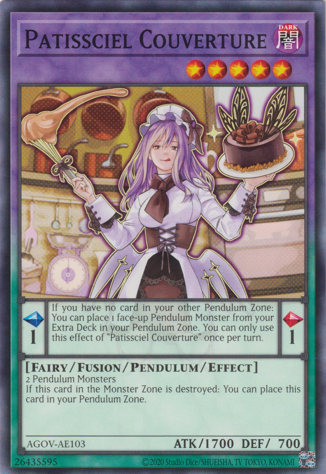 [遊戲王亞英版] 聖菓使 巧克力糖皮 / 聖菓使クーベル / Patissciel Couverture-Trading Card Game-TCG-Oztet Amigo