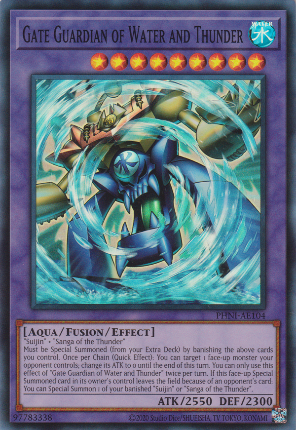 [遊戲王亞英版] 水雷魔神-門之守護者 / 水雷魔神－ゲート・ガーディアン / Gate Guardians of Water and Thunder-Trading Card Game-TCG-Oztet Amigo