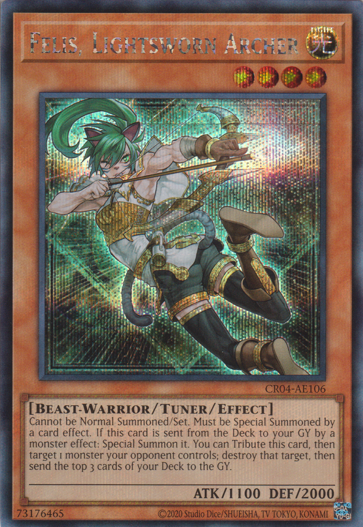 [遊戲王亞英版] 光道弓手 菲莉絲 / ライトロード·アーチャー フェリス / FELIS, LIGHTSWORN ARCHER-Trading Card Game-TCG-Oztet Amigo