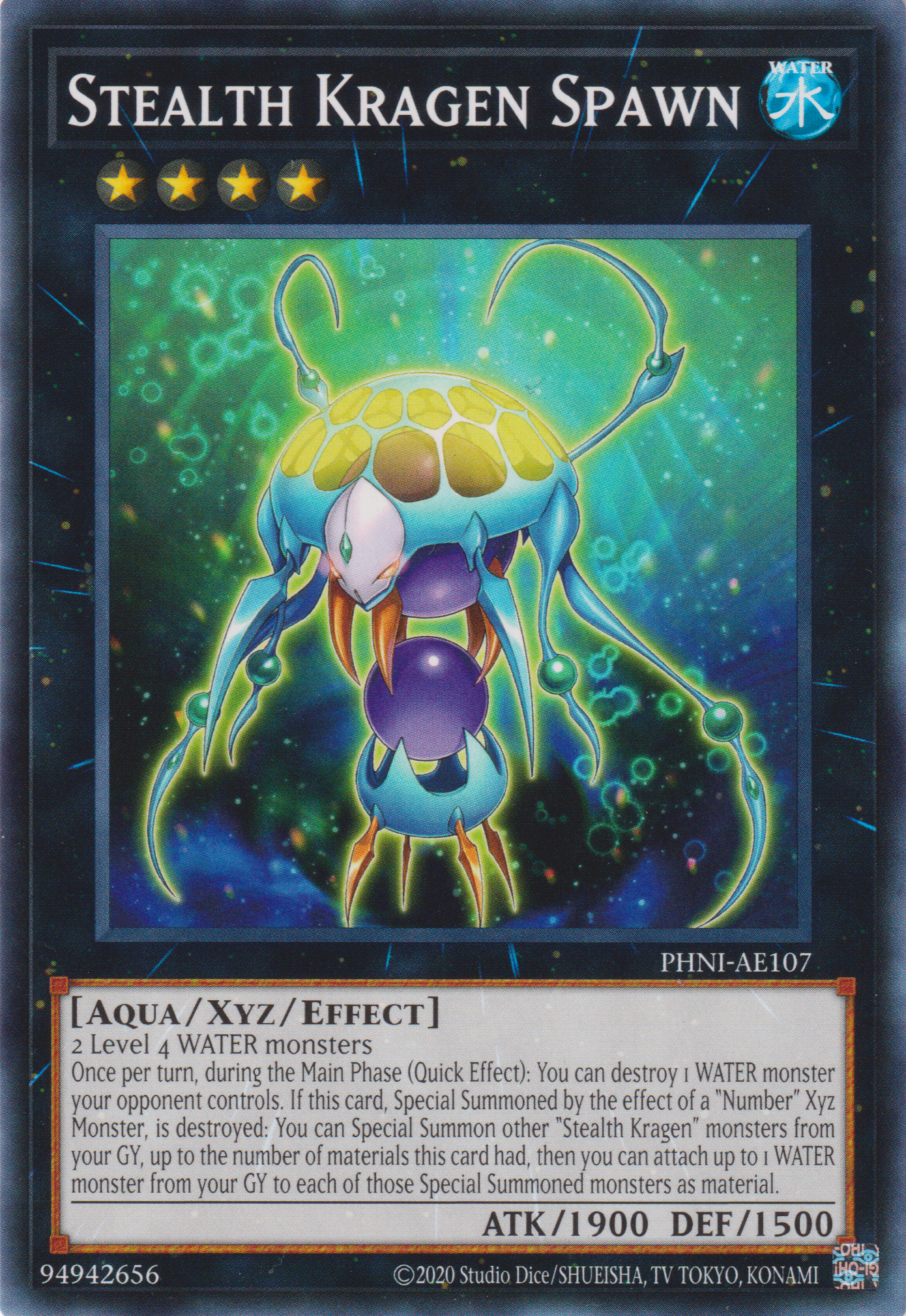 [遊戲王亞英版] 隱密蜇妖幼體 / ステルス·クラーゲン·エフィラ / Stealth Kragen Spawn-Trading Card Game-TCG-Oztet Amigo