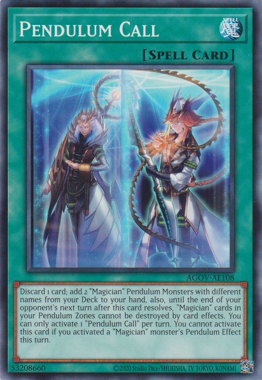 [遊戲王亞英版] 擺盪呼喚 / ペンデュラム・コール / Pendulum Call-Trading Card Game-TCG-Oztet Amigo
