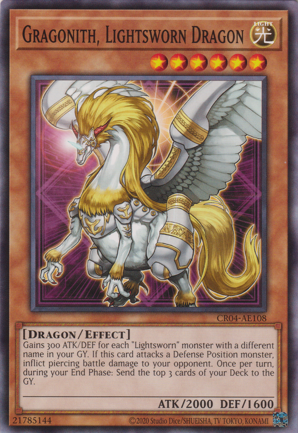 [遊戲王亞英版] 光道巨龍 格拉古尼斯 / ライトロード・ドラゴングラゴニス / Gragonith, Lightsworn Dragon-Trading Card Game-TCG-Oztet Amigo