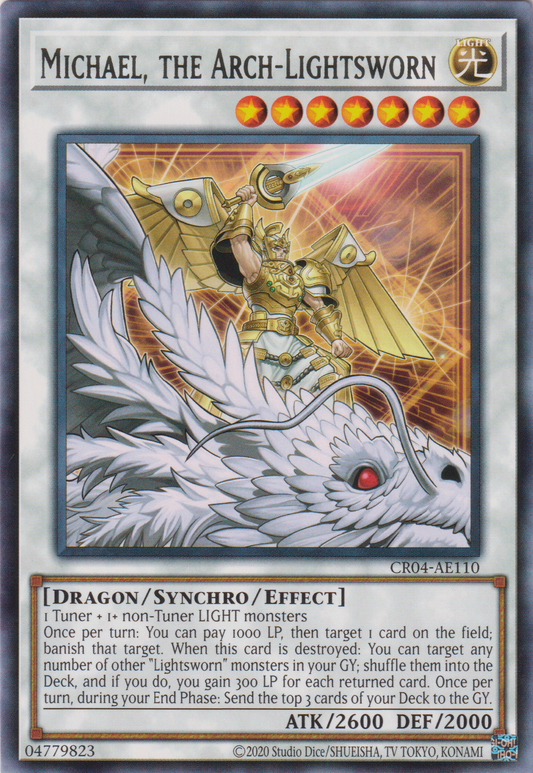 [遊戲王亞英版] 光道大天使 米迦勒 / ライトロード·アーク ミカエル / Michael, the Arch-Lightsworn-Trading Card Game-TCG-Oztet Amigo