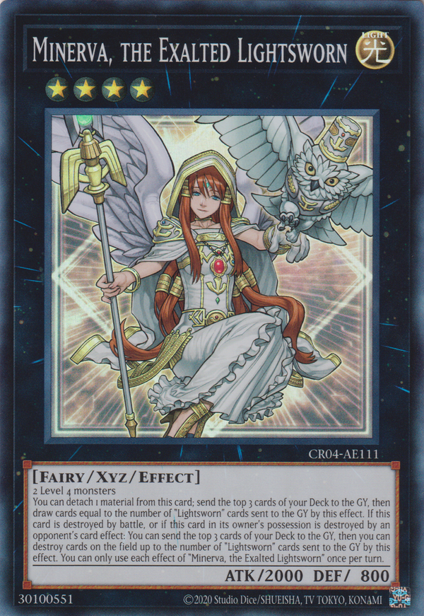 [遊戲王亞英版] 光道聖女 密涅瓦 / ライトロード·セイント ミネルバ / Minerva, the Exalted Lightsworn-Trading Card Game-TCG-Oztet Amigo