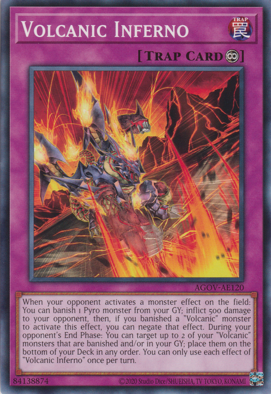 [遊戲王亞英版] 火山業火 / ヴォルカニック・インフェルノ / Volcanic Inferno-Trading Card Game-TCG-Oztet Amigo