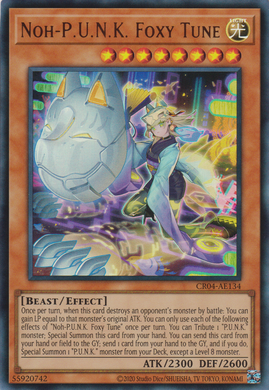 [遊戲王亞英版] NO P.U.N.K. 狐調 / NO-P.U.N.K.フォクシー·チューン / NOH-P.U.N.K. FOXY TUNE-Trading Card Game-TCG-Oztet Amigo