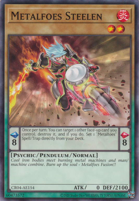[遊戲王亞英版] 鍊裝勇士 鋼人 / メタルフォーゼ・スティエレン / Metalfoes Steelen-Trading Card Game-TCG-Oztet Amigo