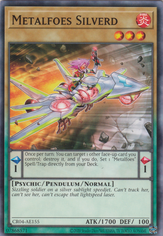 [遊戲王亞英版] 鍊裝勇士 銀鳥 / メタルフォーゼ・シルバード / Metalfoes Silverd-Trading Card Game-TCG-Oztet Amigo