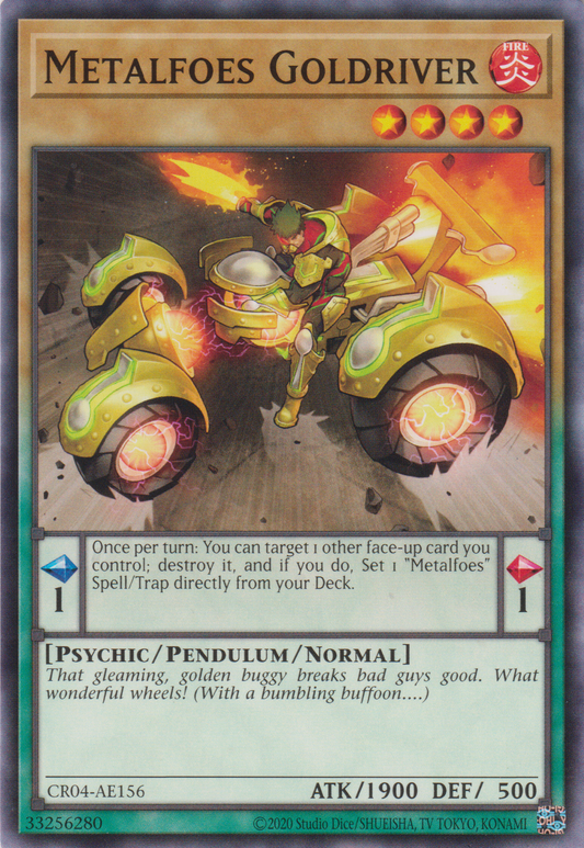 [遊戲王亞英版] 鍊裝勇士 金馳 / メタルフォーゼ・ゴルドライバー / Metalfoes Goldriver-Trading Card Game-TCG-Oztet Amigo
