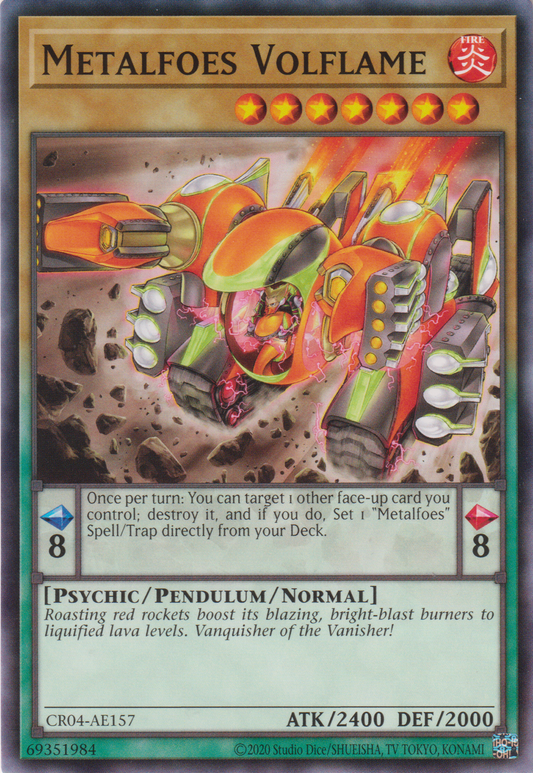 [遊戲王亞英版] 鍊裝勇士 鎢火 / メタルフォーゼ・ヴォルフレイム / Metalfoes Volflame-Trading Card Game-TCG-Oztet Amigo