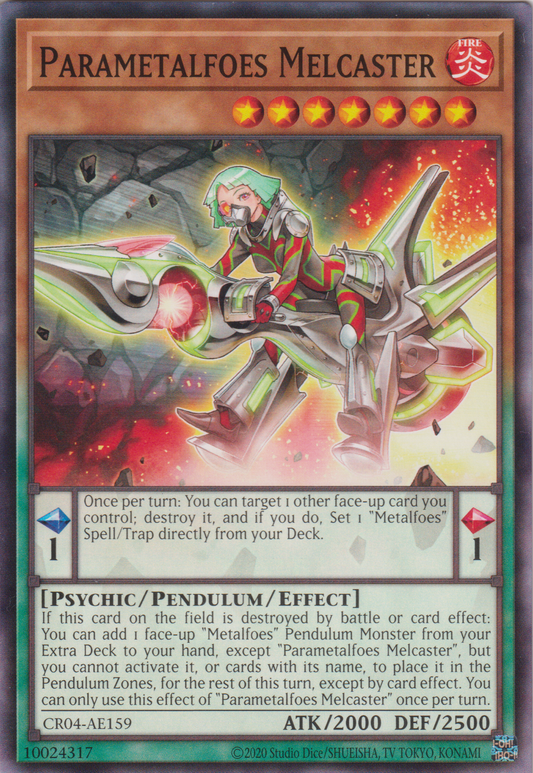 [遊戲王亞英版] 混鍊裝勇士 水銀輪 / パラメタルフォーゼ・メルキャスター / Parametalfoes Melcaster-Trading Card Game-TCG-Oztet Amigo