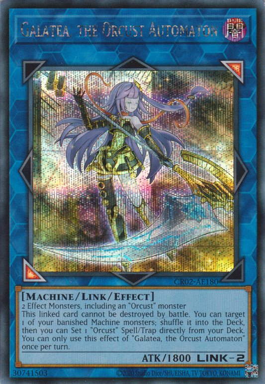 [遊戲王亞英版] 自鳴天琴伽拉忒亞 / オルフェゴール・ガラテア / Galatea, the Orcust Automaton-Trading Card Game-TCG-Oztet Amigo