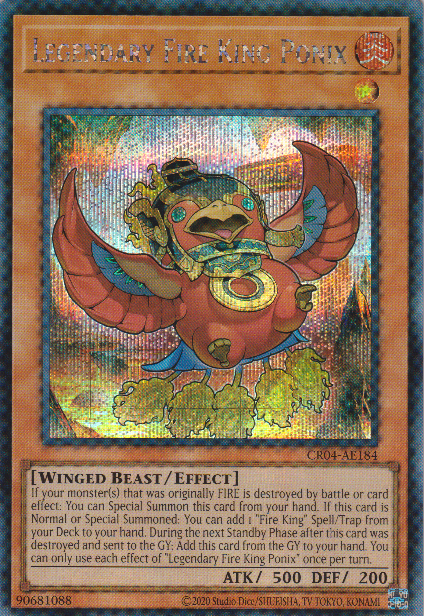 [遊戲王亞英版] 真炎王 小不死鳥 / 真炎王 ポニクス / LEGENDARY FIRE KING PONIX-Trading Card Game-TCG-Oztet Amigo