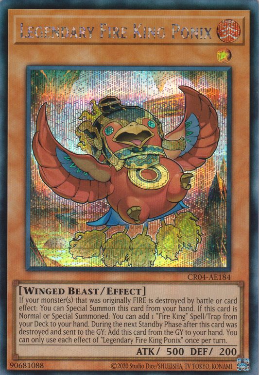 [遊戲王亞英版] 真炎王 小不死鳥 / 真炎王 ポニクス / LEGENDARY FIRE KING PONIX-Trading Card Game-TCG-Oztet Amigo