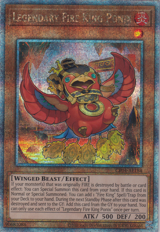 [遊戲王亞英版] 真炎王 小不死鳥 / 真炎王 ポニクス / LEGENDARY FIRE KING PONIX-Trading Card Game-TCG-Oztet Amigo