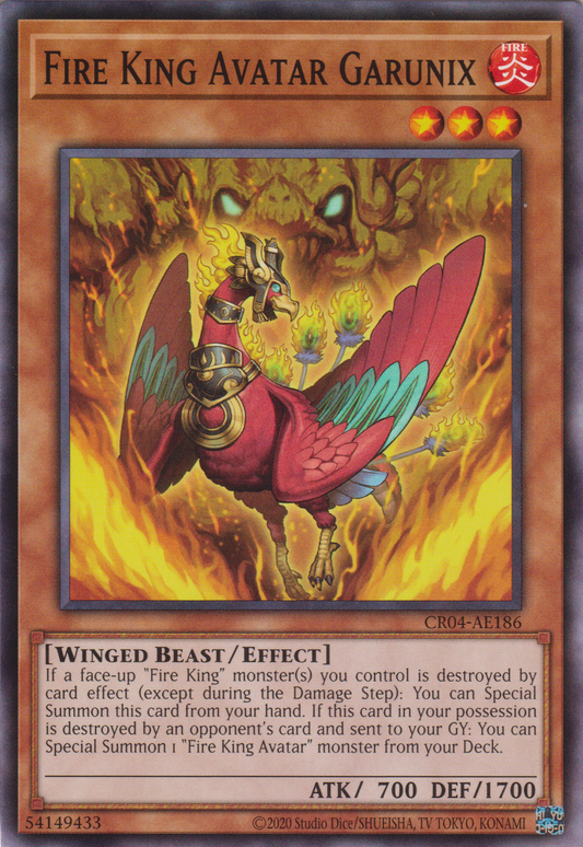 [遊戲王亞英版] 炎王獸 大鵬不死鳥 / 炎王獣 ガルドニクス / FIRE KING AVATAR GARUNIX-Trading Card Game-TCG-Oztet Amigo