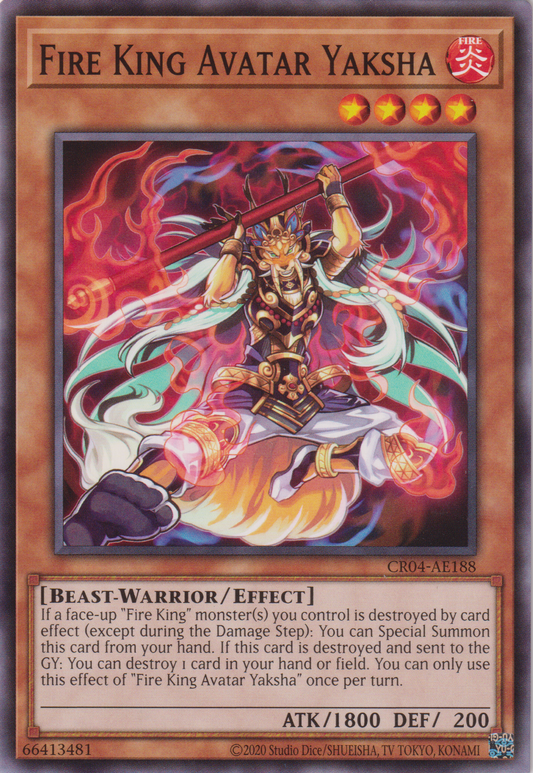 [遊戲王亞英版] 炎王獸 夜叉 / 炎王獣 ヤクシャ / FIRE KING AVATAR YAKSHA-Trading Card Game-TCG-Oztet Amigo