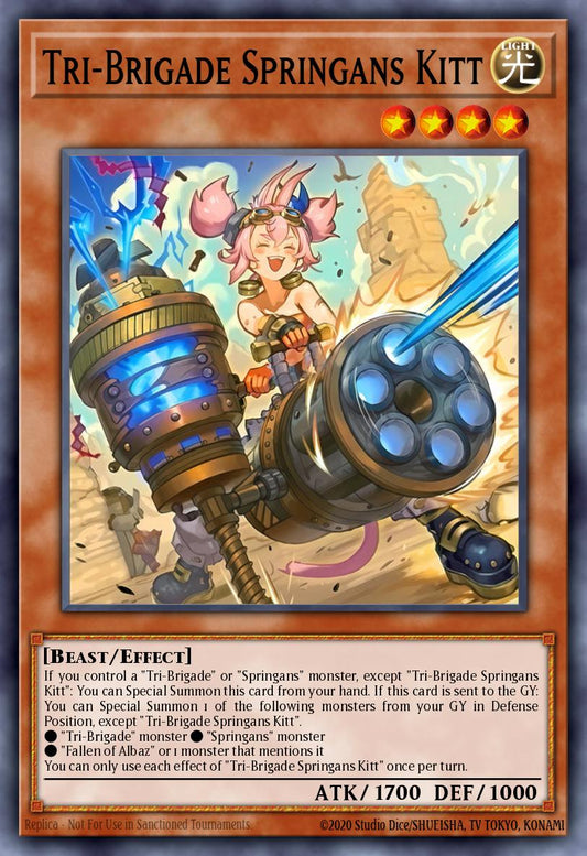 [遊戲王亞英] 鐵獸的炎工 琪特 / 鉄獣の炎工 キット / Tri-Brigade Springans Kitt