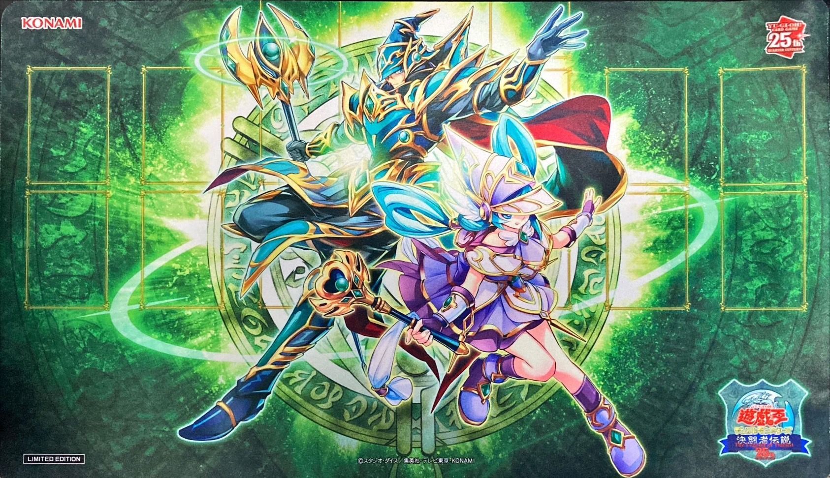 [遊戲王周邊產品] 遊戲王決鬥者傳說25th 團結與羈絆的魔導師 playmat-Trading Card Game-TCG-Oztet Amigo