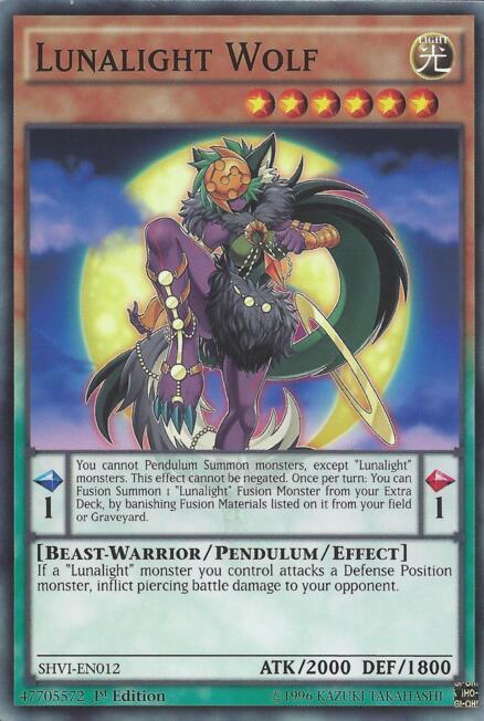 [遊戲王亞英版] 月光狼 / 月光狼 /Lunalight Wolf