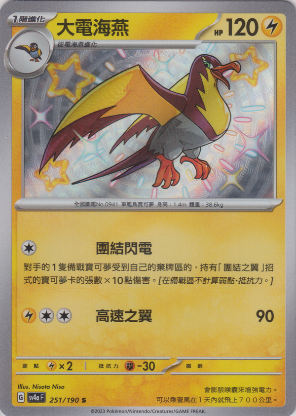 [Pokémon]  大電海燕-色違-Trading Card Game-TCG-Oztet Amigo