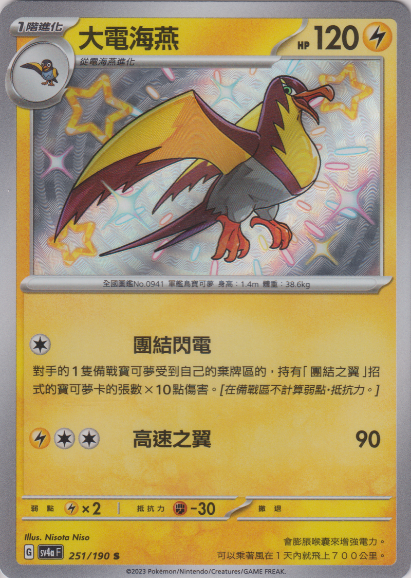 [Pokémon]  大電海燕-色違-Trading Card Game-TCG-Oztet Amigo