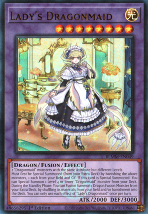 [遊戲王亞英]龍女僕 隨侍女 / ドラゴンメイド・ラティス / Lady's Dragonmaid