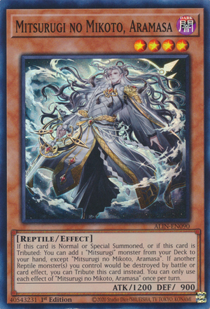 [遊戲王亞英] 巳劍之尊 麁正 / 巳剣之尊 麁正 / Mitsurugi no Mikoto, Aramasa