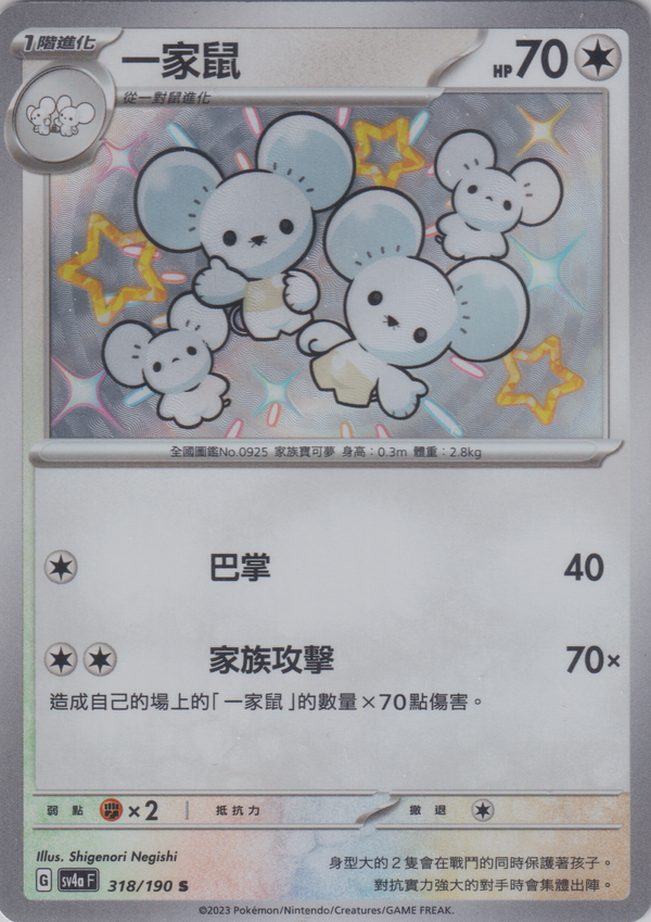 [Pokémon]   一家鼠 -色違-Trading Card Game-TCG-Oztet Amigo