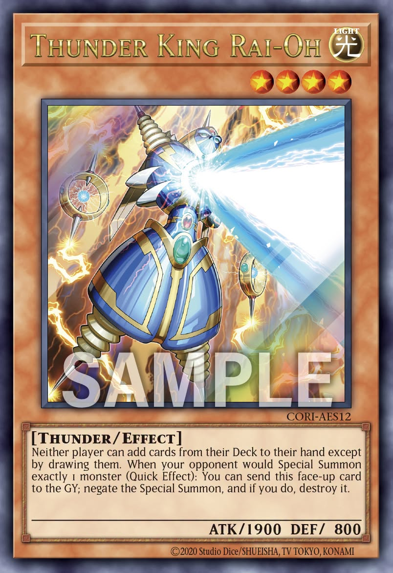 [遊戲王] CORI-AES12 / 雷王 / ライオウ / Thunder King Rai-Oh / UR/PSER