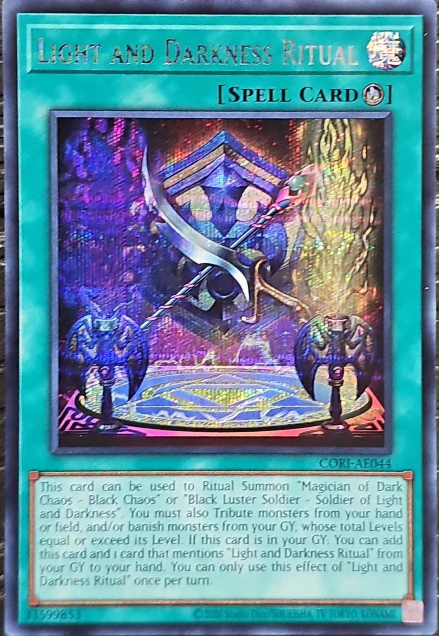 [遊戲王] CORI-AE044 / 光與暗的儀式 / 光と闇の儀式 / Light and Darkness Ritual / SER